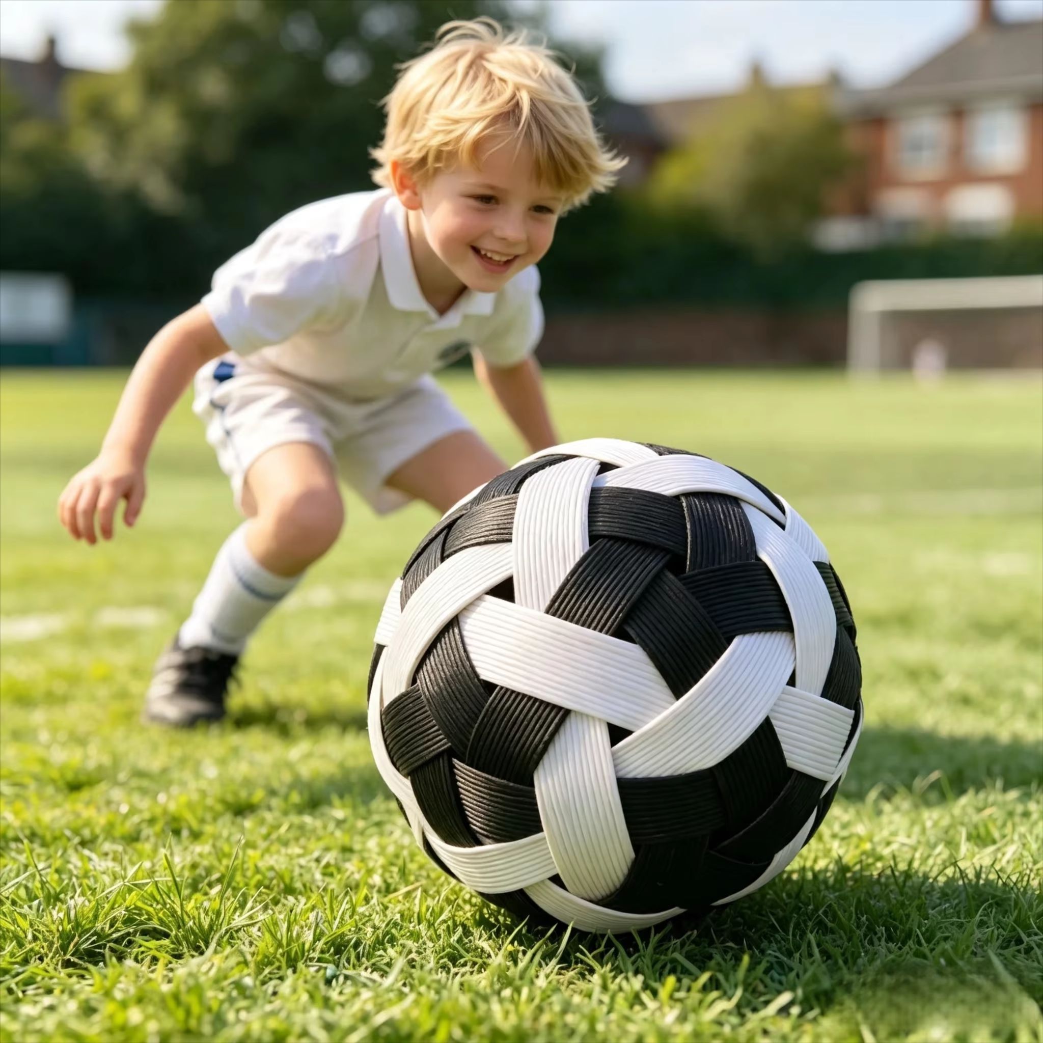 Kids Outdoor Play - Bola Sepak Takraw Rotan Anyaman Tangan