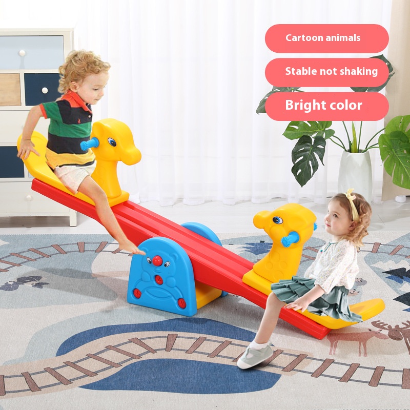 Kids Outdoor Entertainment - Mainan papan jungkit hewan gergaji mesin