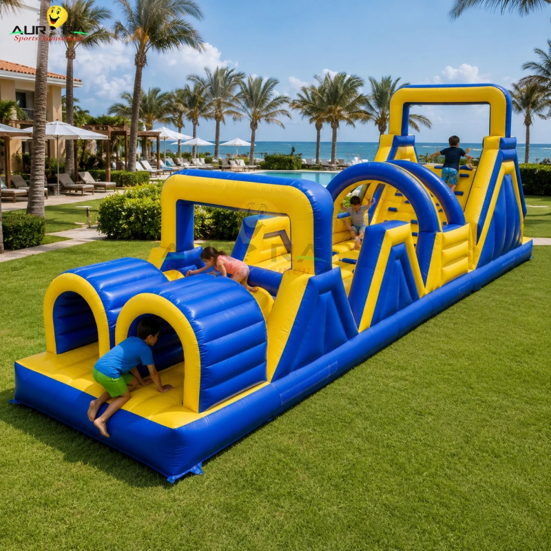 Kids Outdoor Bounce House - Wahana Lompat Tiup Model Baru, Rintangan