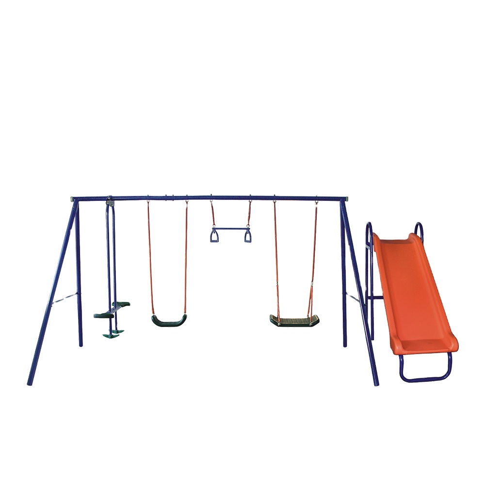 Kids Outdoor Swing Set With Slide - Ayunan Taman Anak Murah Grosir Enam
