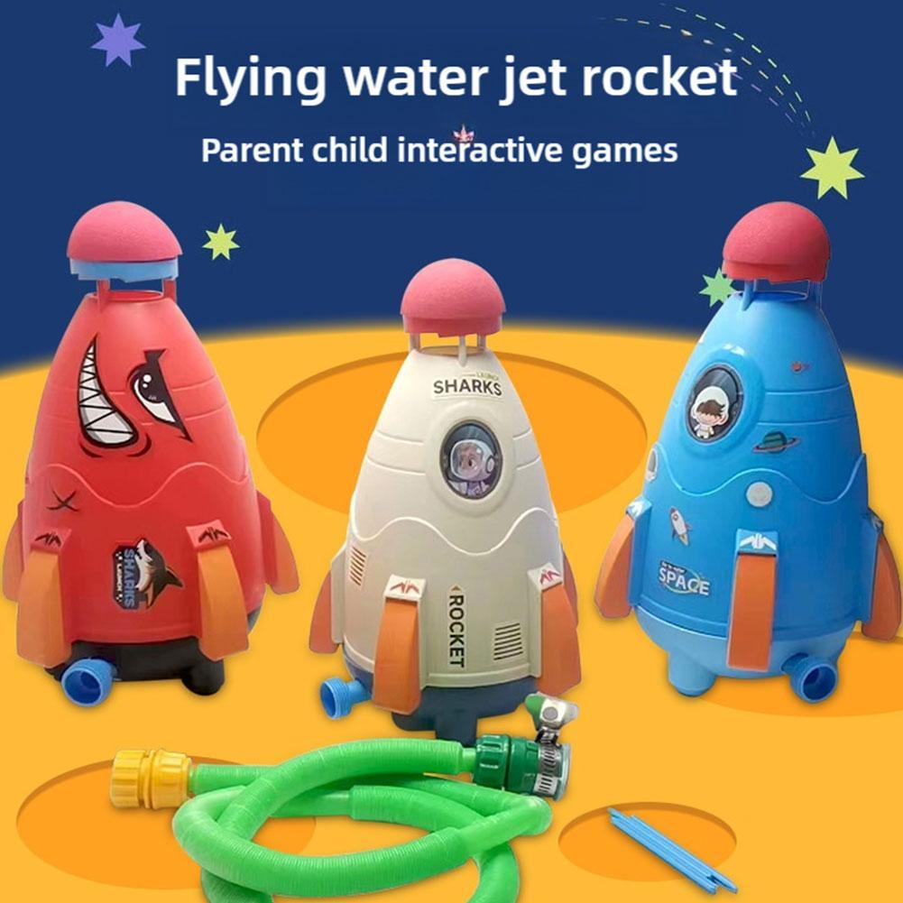 Kids Outdoor Water Sprinkler - Mainan Peluncur Roket Penyiram Air Roket