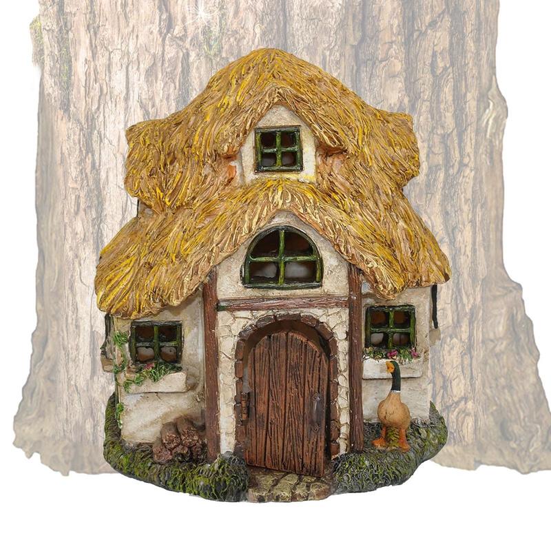 Kids Outdoor Fairy Garden - Rumah Peri taman wajah pohon kayu