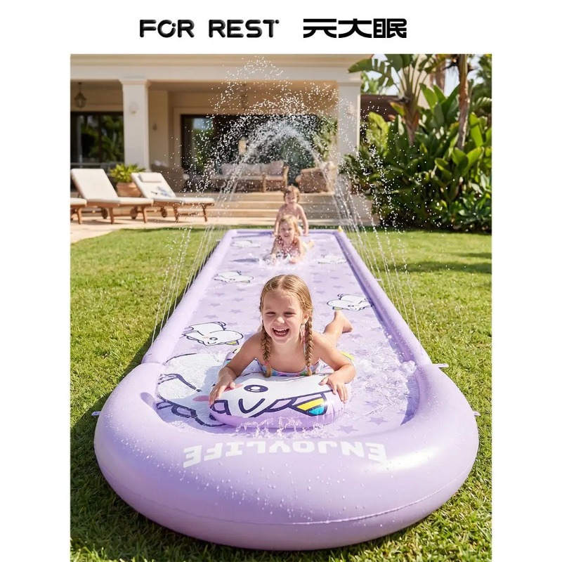 Kids Outdoor Mat - Perosotan Air Tiup Unicorn Baru untuk