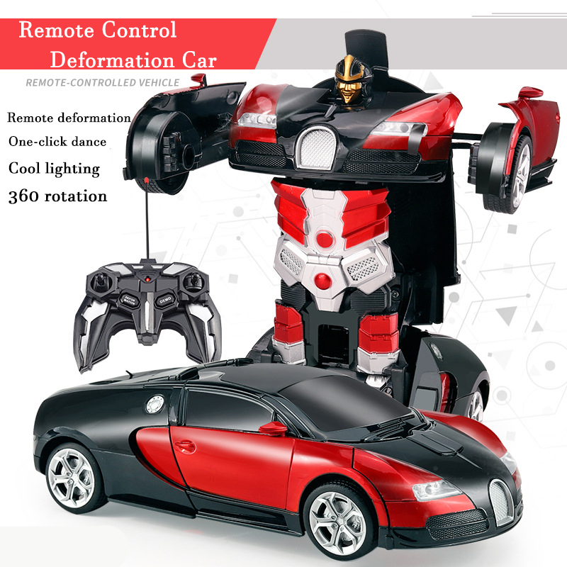 Kids Outdoor Entertainment - Mobil RC Elektrik 2in1 Robot Transformasi