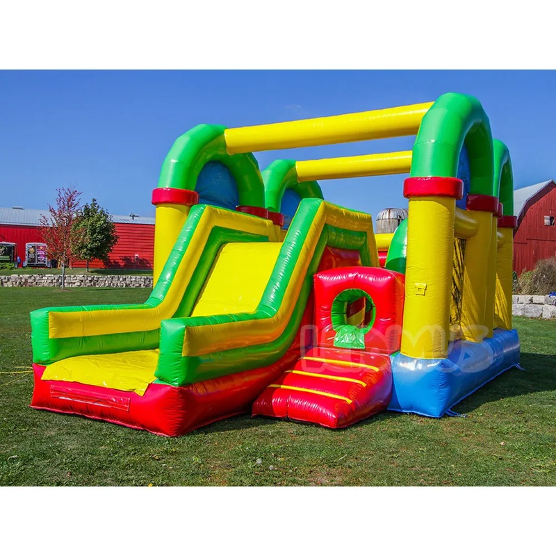 Kids Outdoor Bounce House - Rumah Loncat Tiup Komersial dengan Rintangan