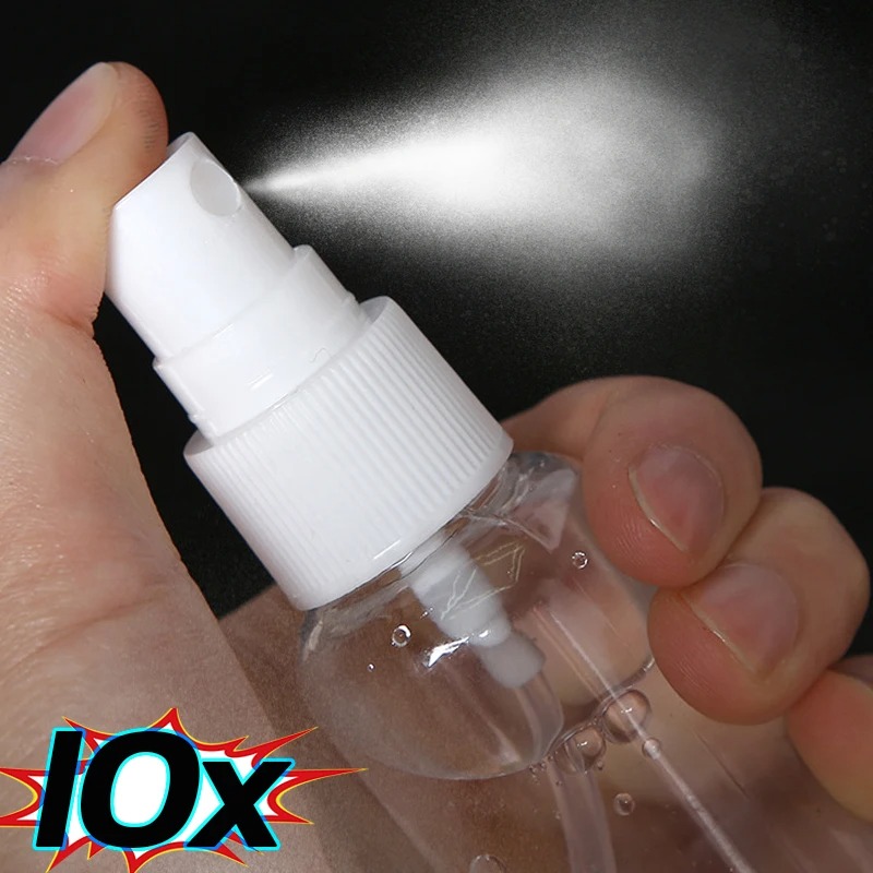 Kids Outdoor Water Sprinkler - 10ml/20ml/50ml/100ml/150ml/250ml Botol Semprot Plastik Transparan Portabel