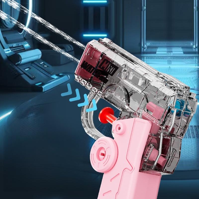 Water Gun Soaker - Pistol Air Mini Portabel, Penembak Putar,