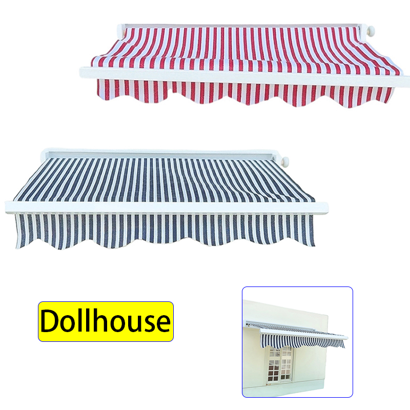 Kids Outdoor Play - 1/12 Model Tenda Simulasi Rumah Boneka