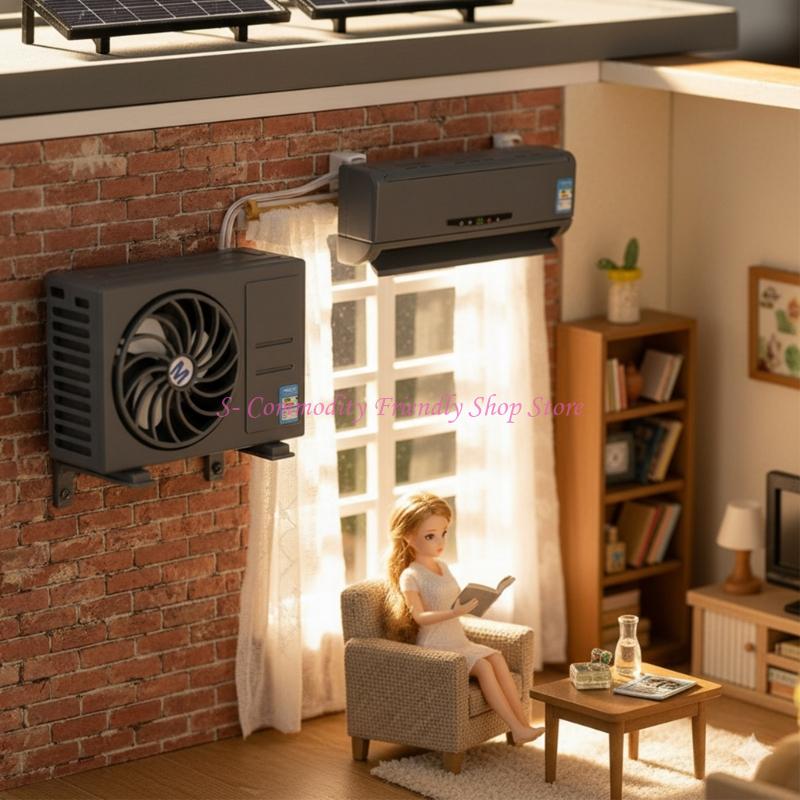 Kids Outdoor Doll House - Model AC Mini Tenaga Surya Interaktif