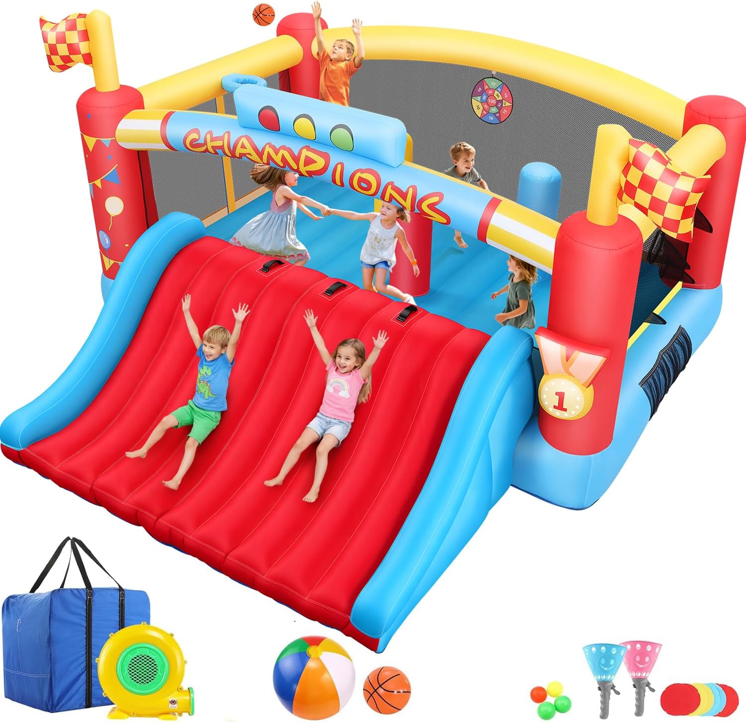 Kids Outdoor Bounce House - Rumah Loncat Tiup Besar untuk Anak-Anak