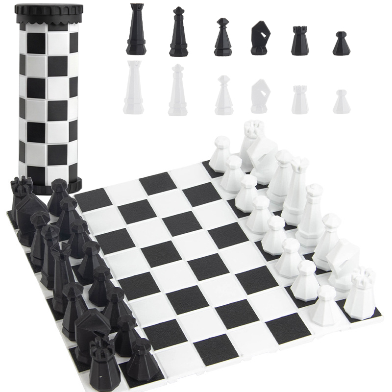Kids Outdoor Entertainment - Set Permainan Catur Portabel 2 In