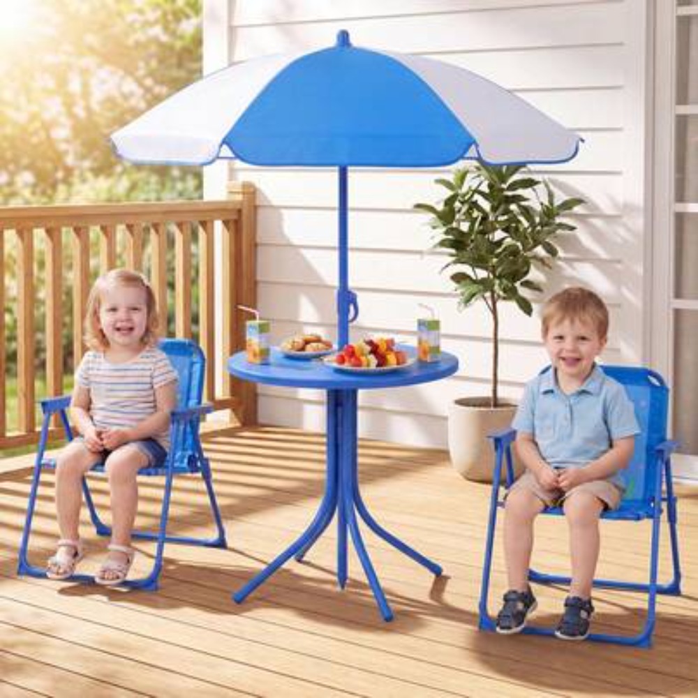 Kids Outdoor Table With Umbrella - Set Meja Piknik Anak untuk Luar