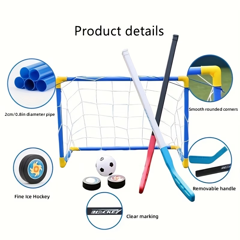 Set Gawang Hoki & Sepak Bola 2 - Kids Outdoor Hockey Set ulasan dan harga