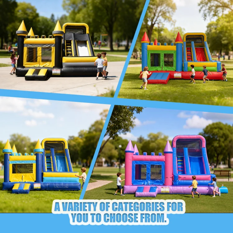 Rumah Loncat Komersial Warna-w - Kids Outdoor Bounce House ulasan dan harga