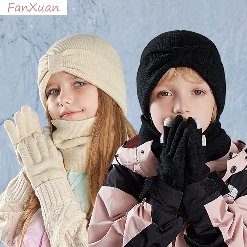 Set topi musim dingin anak-ana - Kids Outdoor Gloves ulasan dan harga