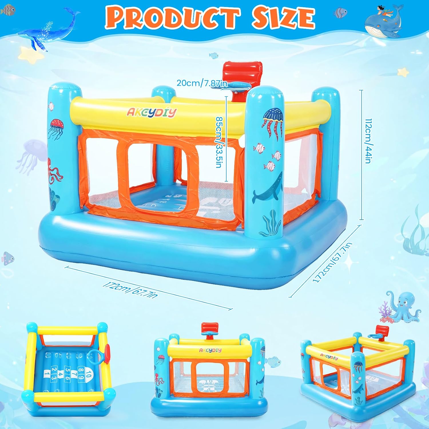 Rumah Loncat, Rumah Loncat Tiu - Kids Outdoor Bounce House ulasan dan harga