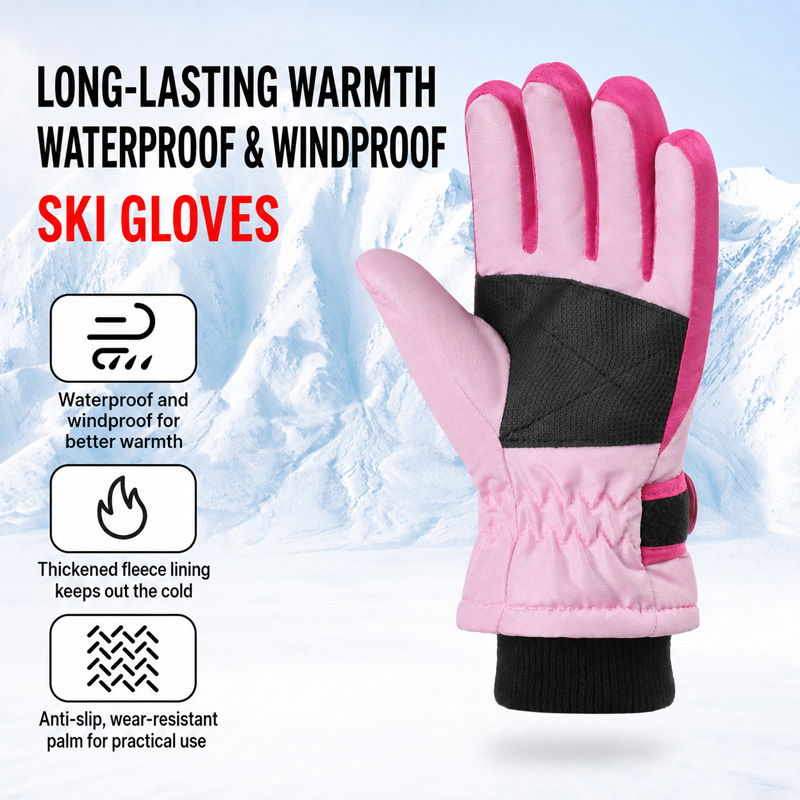 Sarung Tangan Ski Musim Dingin - Kids Outdoor Gloves ulasan dan harga