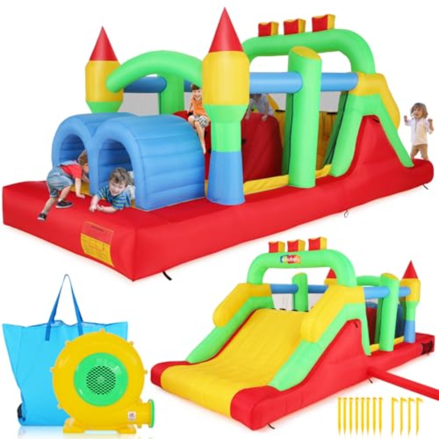 Rumah balon tiup luar ruangan  - Kids Outdoor Bounce House ulasan dan harga