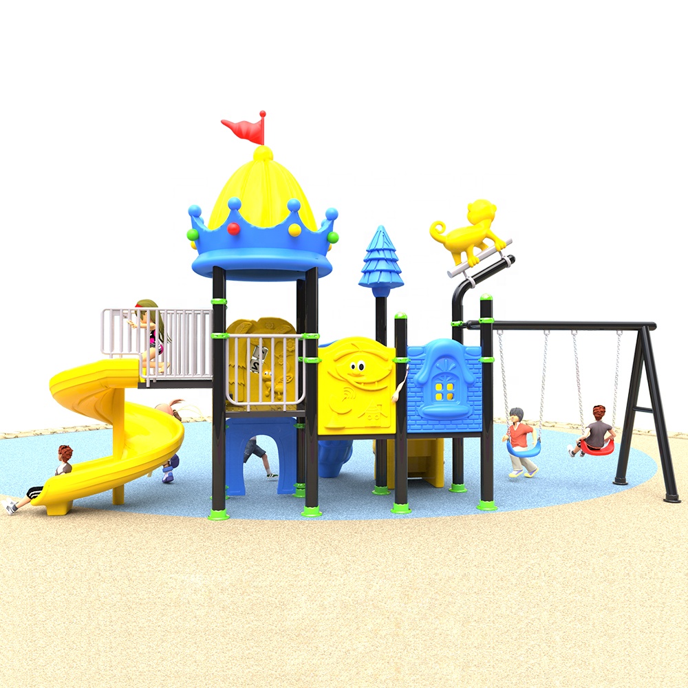 Area Bermain Anak Multifungsi  - Kids Outdoor Swing Set With Slide ulasan dan harga