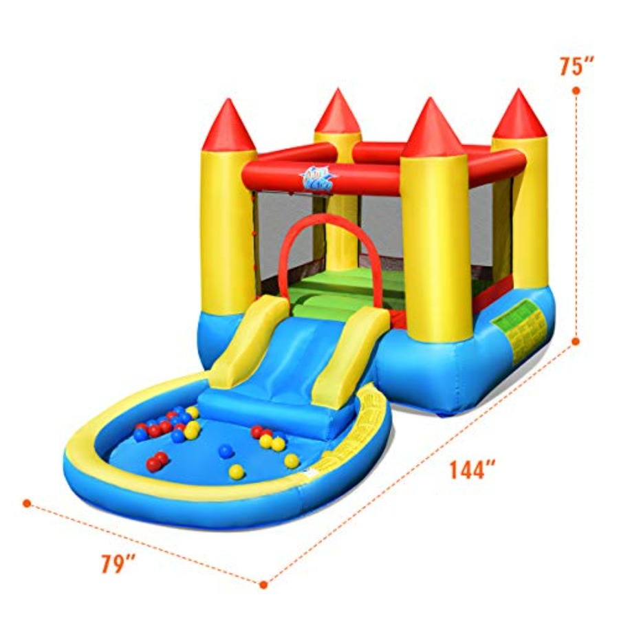Rumah mainan tiup untuk anak u - Kids Outdoor Bounce House ulasan dan harga