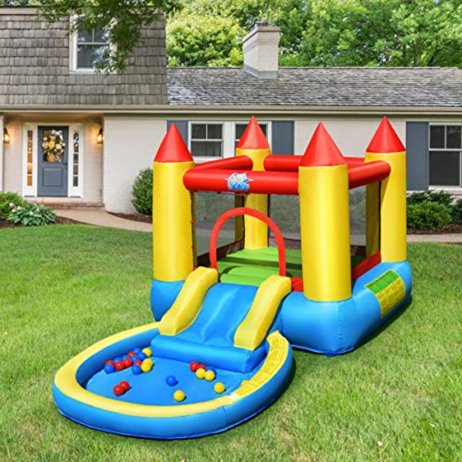 Rumah mainan tiup untuk anak u - Kids Outdoor Bounce House ulasan dan harga