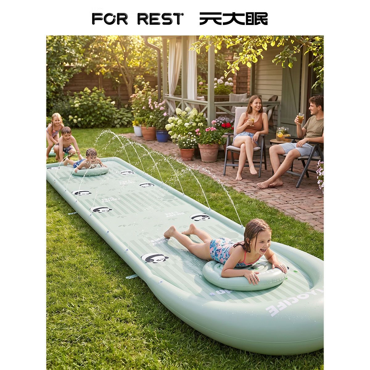 Perosotan Air Tiup Unicorn Bar - Kids Outdoor Mat ulasan dan harga