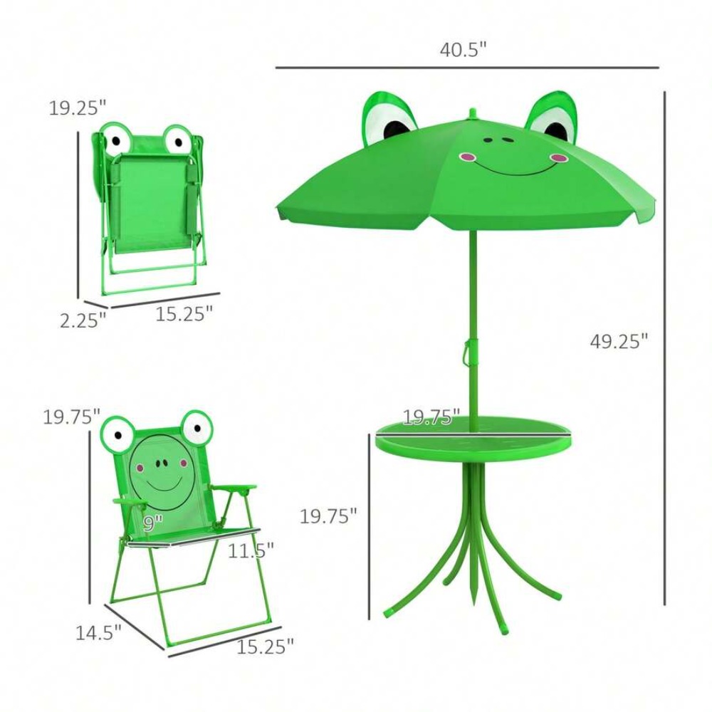 Set Meja dan Kursi Anak untuk  - Kids Outdoor Table With Umbrella ulasan dan harga