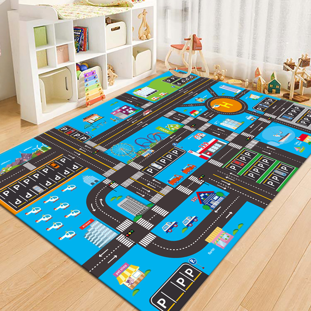 Karpet Bermain Anak Peta Jalan - Kids Outdoor Mat ulasan dan harga