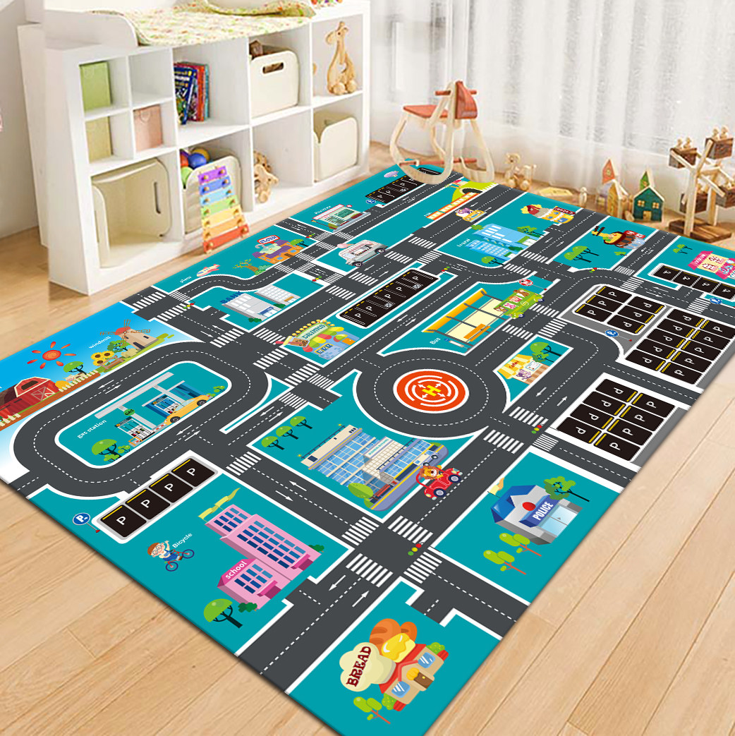 Karpet Bermain Anak Peta Jalan - Kids Outdoor Mat ulasan dan harga