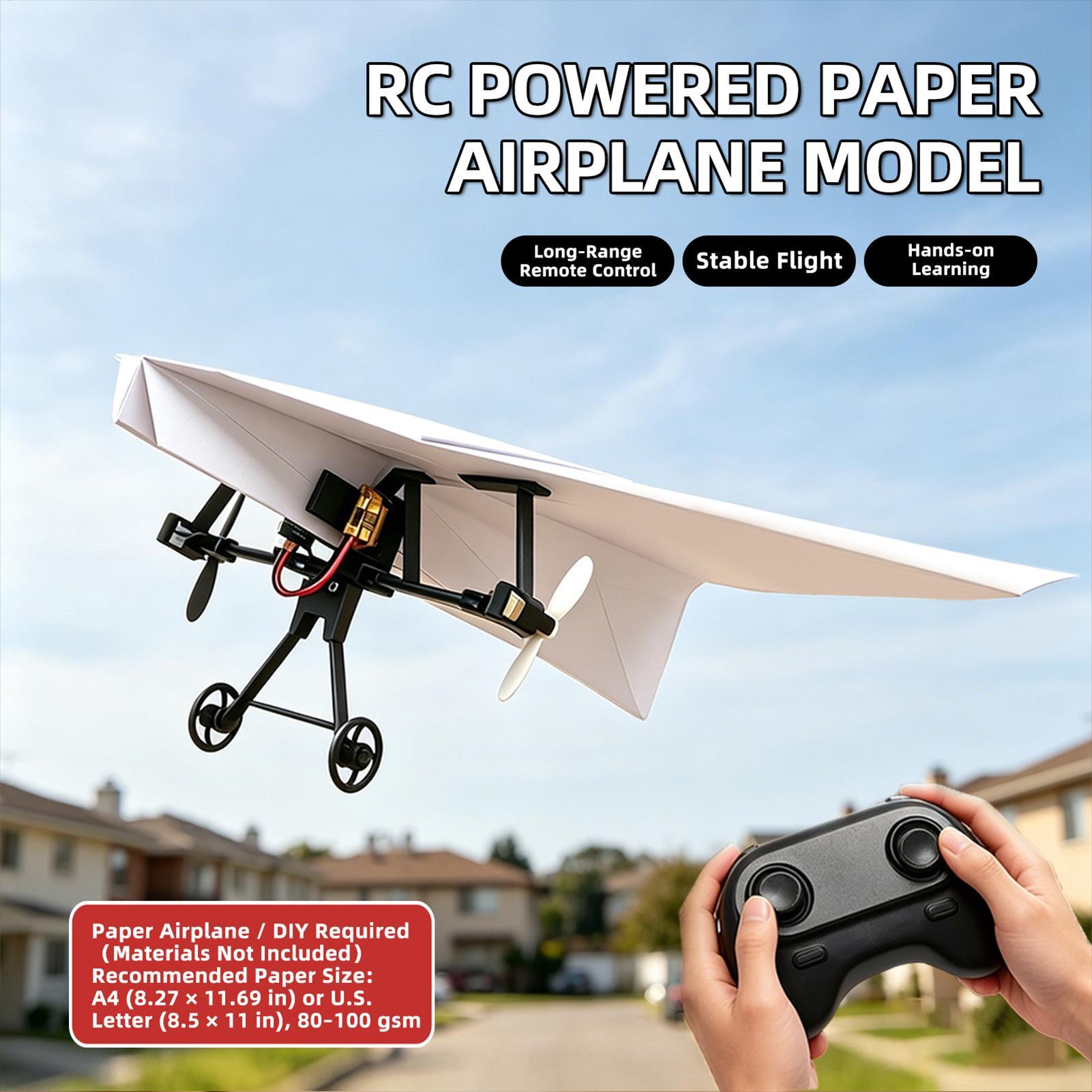 Kit Pesawat Kertas RC DIY Main - Kids Outdoor Entertainment ulasan dan harga
