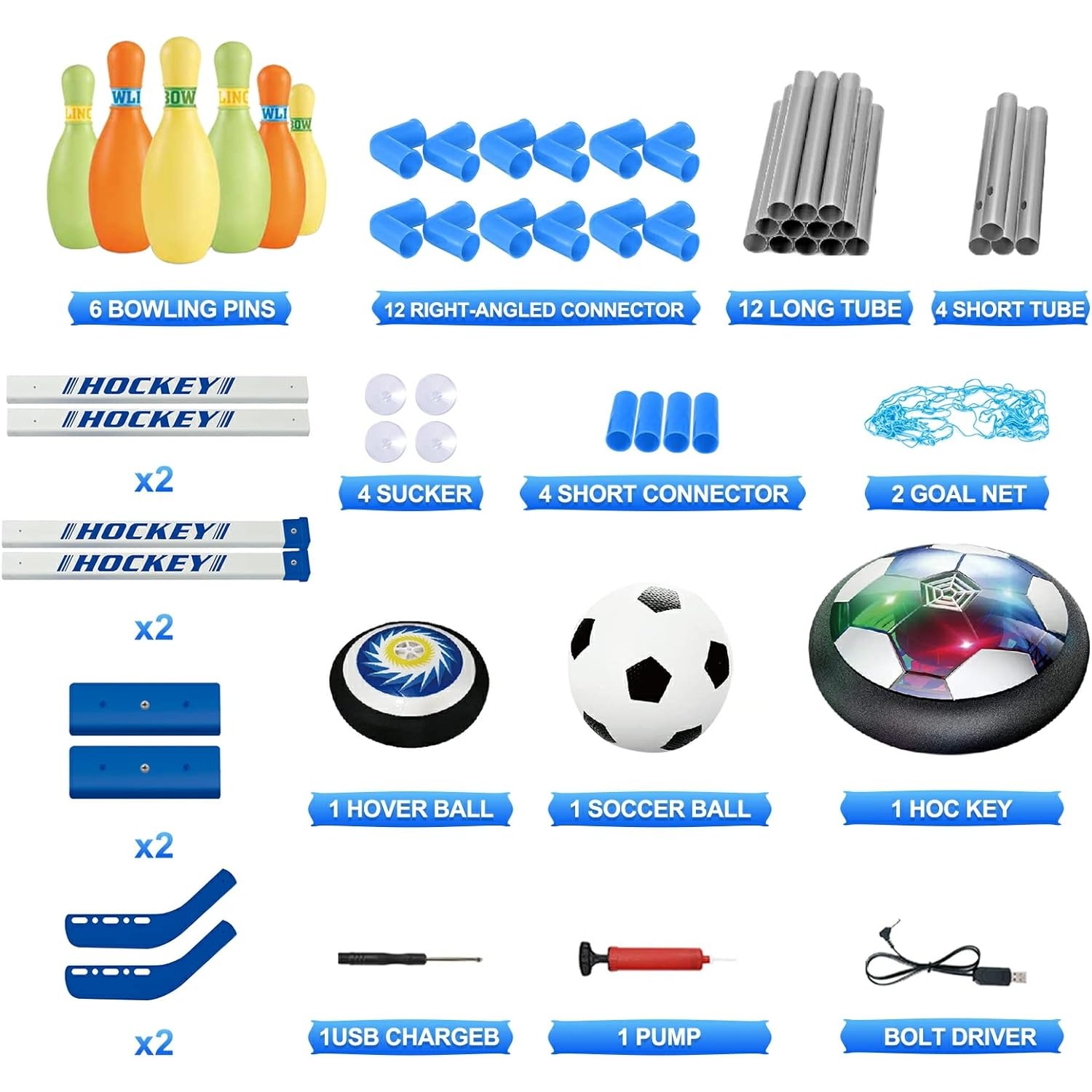 Set Bowling Bola Sepak Bola Ho - Kids Outdoor Hockey Set ulasan dan harga