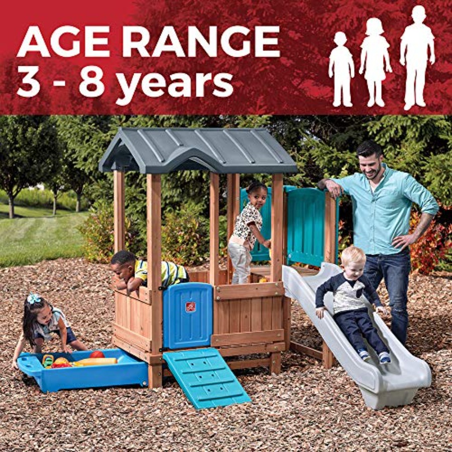 Rumah Bermain Petualangan Huta - Kids Outdoor Swing Set With Slide ulasan dan harga