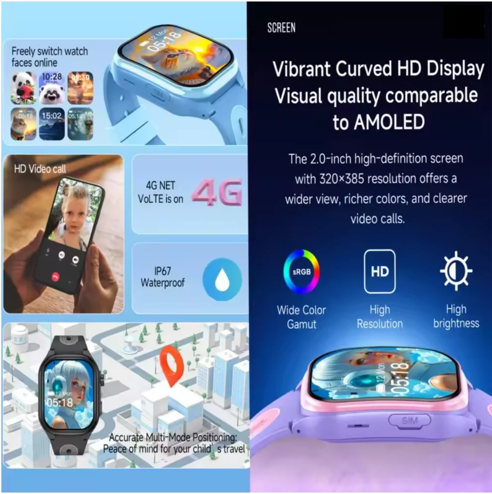 Jam Tangan Pintar Anak 4G, Jam - Kids Outdoor Videos ulasan dan harga