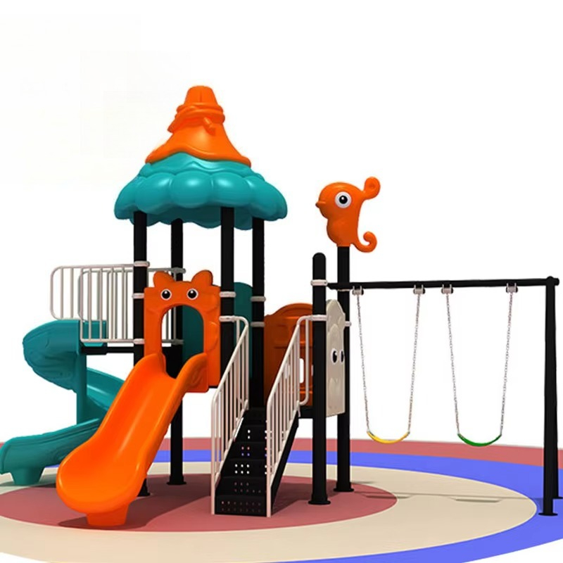 Ayunan Plastik Besar dan Tahan - Kids Outdoor Swing Set With Slide ulasan dan harga