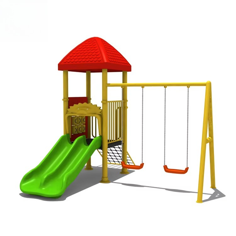 Peralatan Taman Bermain dari B - Kids Outdoor Swing Set With Slide ulasan dan harga