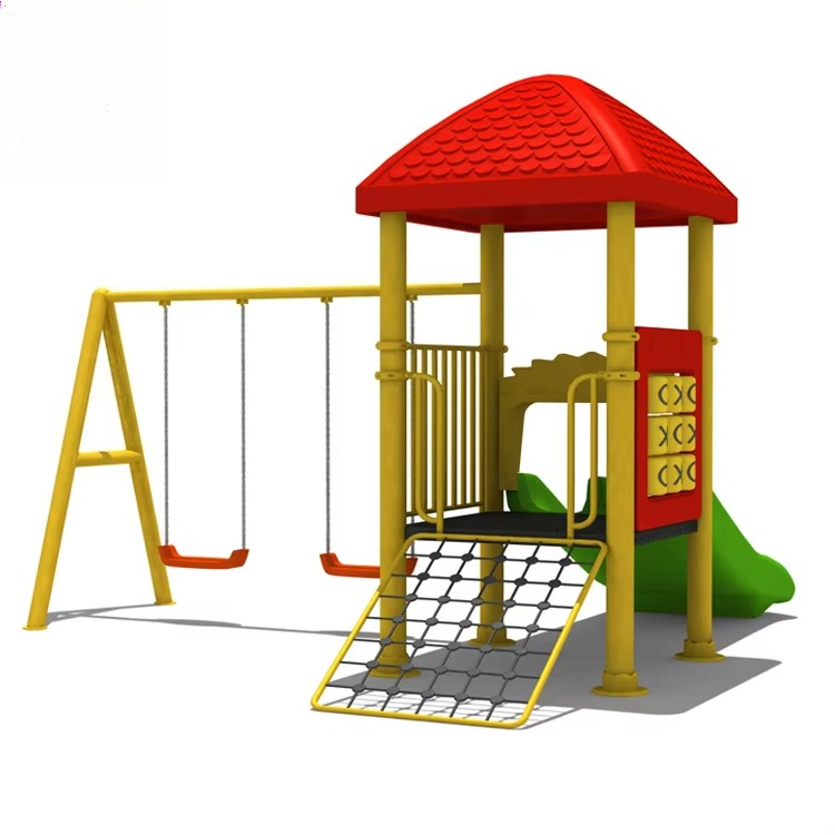Peralatan Taman Bermain dari B - Kids Outdoor Swing Set With Slide ulasan dan harga