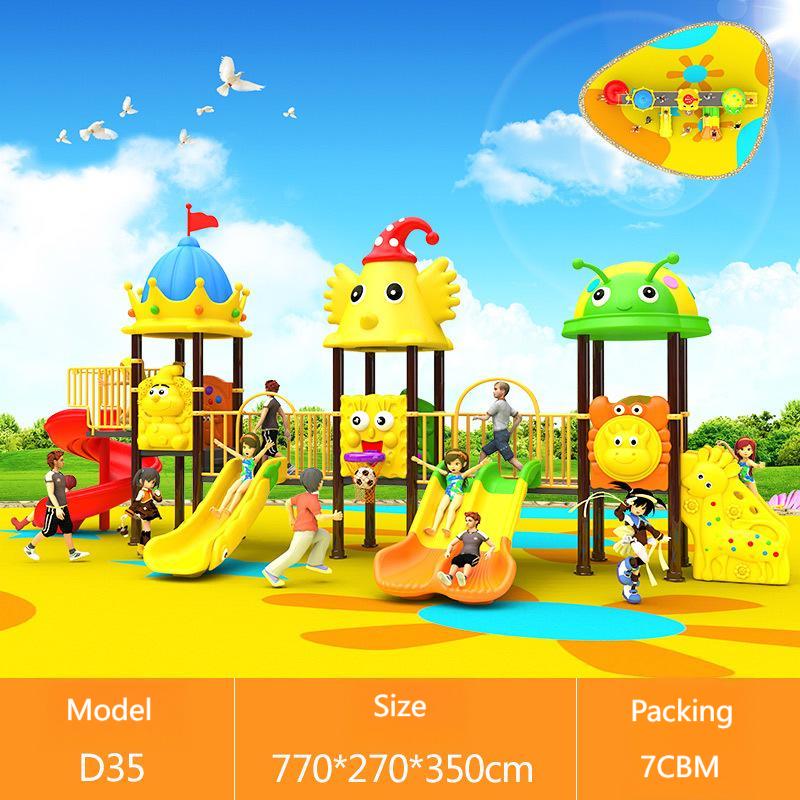 Peralatan Taman Bermain Murah  - Kids Outdoor Swing Set With Slide ulasan dan harga