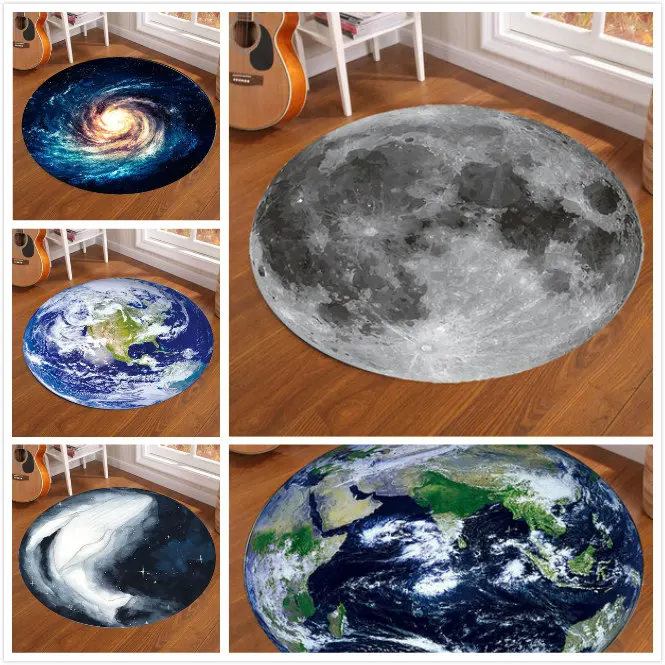 Galaxy Bumi karpet bulat bulan - Kids Outdoor Mat ulasan dan harga