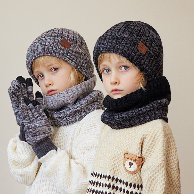 1 Set 4-10Y topi rajut bayi la - Kids Outdoor Gloves ulasan dan harga