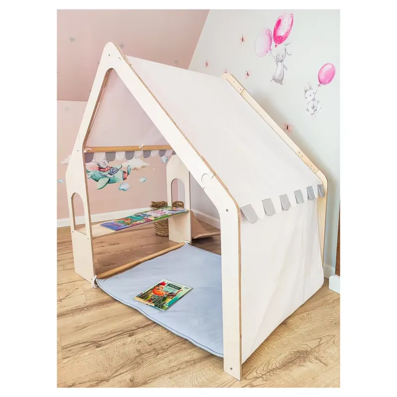 Rumah Boneka Kayu Set Permaina - Kids Outdoor Doll House ulasan dan harga
