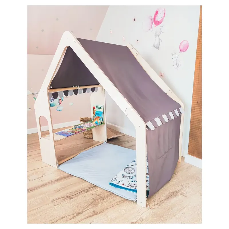 Rumah Boneka Kayu Set Permaina - Kids Outdoor Doll House ulasan dan harga