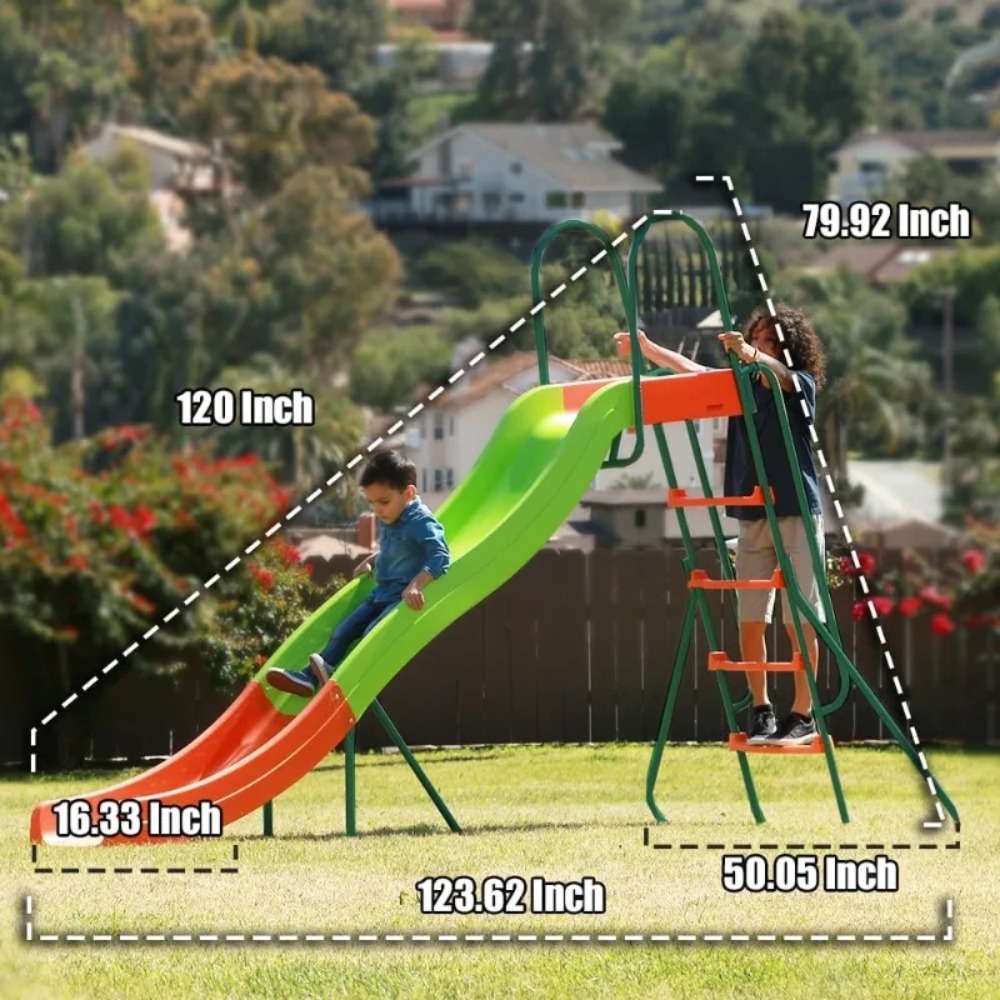 Payung Teras - Perosotan Taman - Kids Outdoor Swing Set With Slide ulasan dan harga