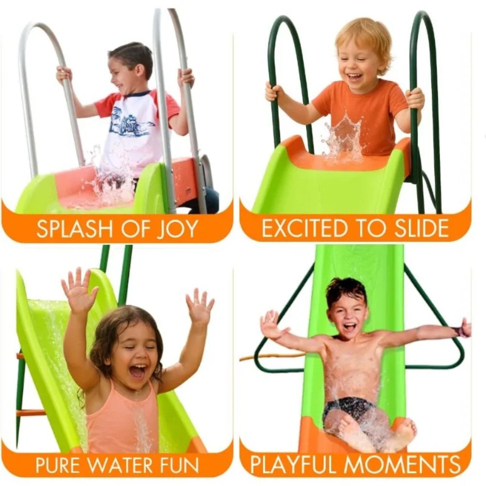 Payung Teras - Perosotan Taman - Kids Outdoor Swing Set With Slide ulasan dan harga