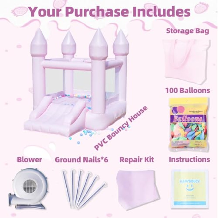 Rumah balon PVC untuk anak-ana - Kids Outdoor Bounce House ulasan dan harga