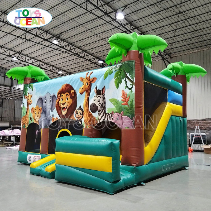 Rumah Loncat Tiup Bertema Huta - Kids Outdoor Bounce House ulasan dan harga