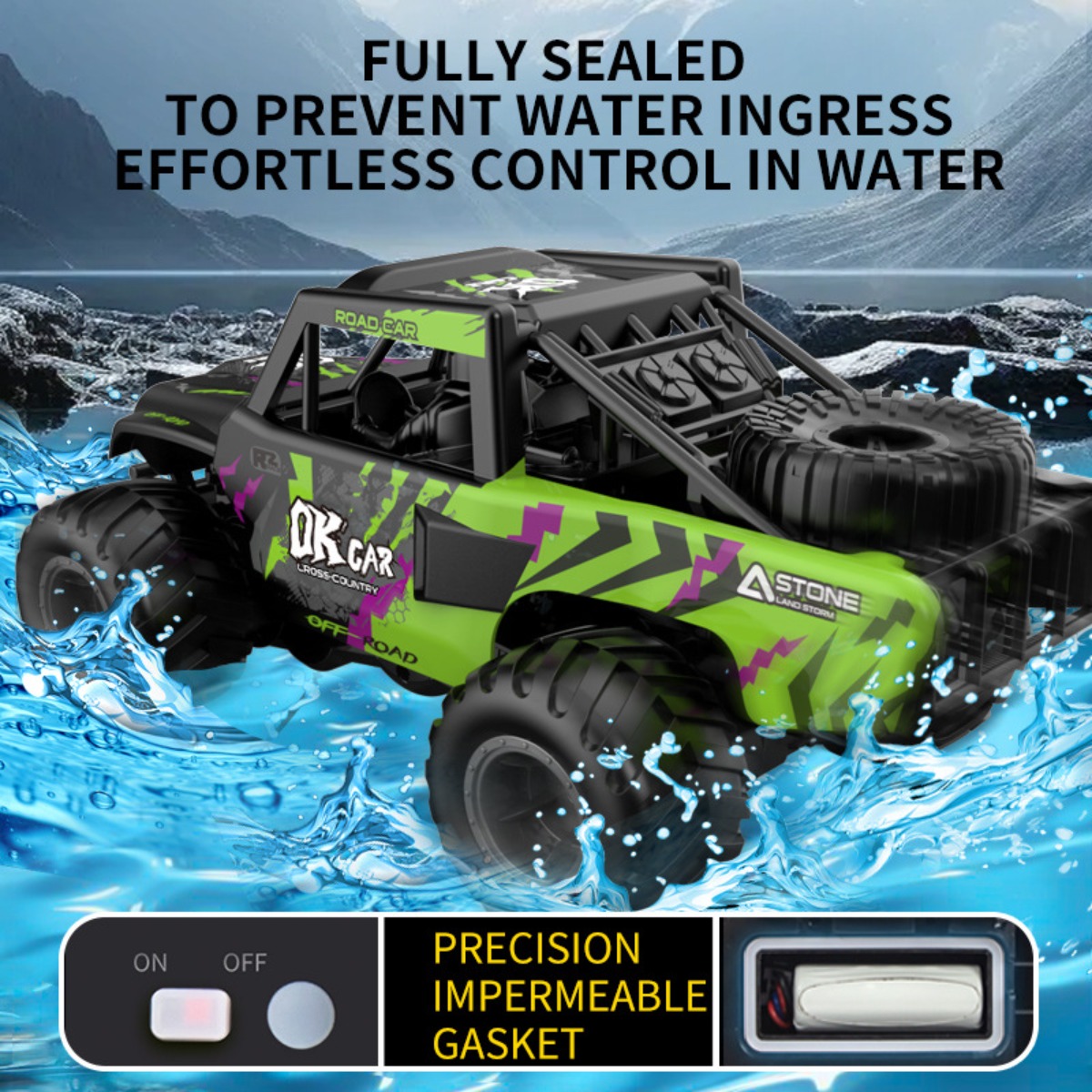 Mobil RC Amfibi 4WD Kendaraan  - Kids Outdoor Dirt Toys ulasan dan harga