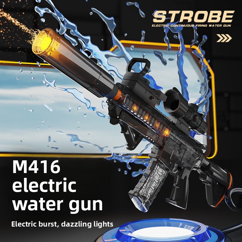 Senapan Air Listrik M416 Tekan - Water Gun Soaker ulasan dan harga