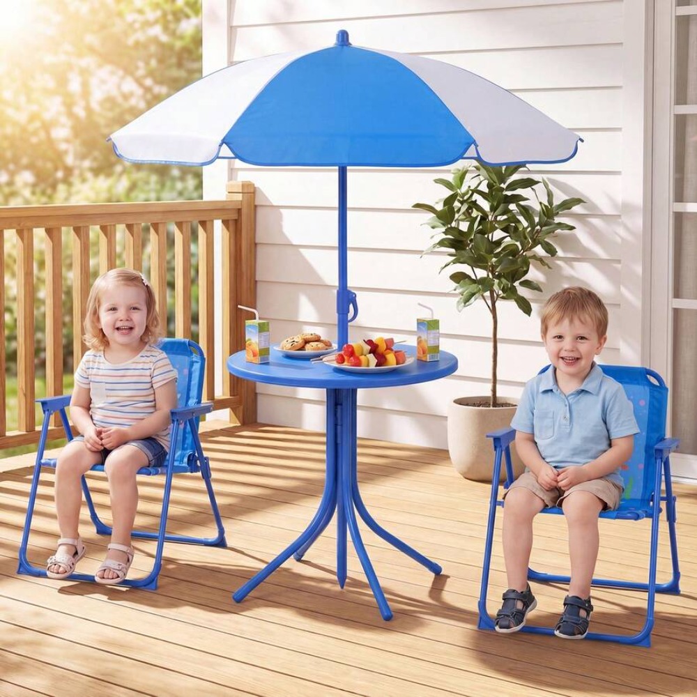 Set Meja Piknik Anak untuk Lua - Kids Outdoor Table With Umbrella ulasan dan harga